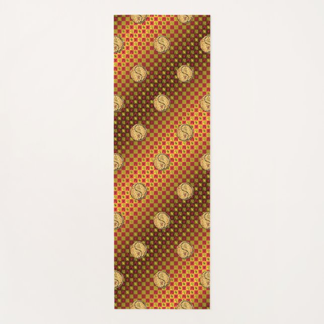 Tapete De Yoga Leo & Fire Tiger (Frente)