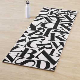 Tapete De Yoga Letras alfabéticas