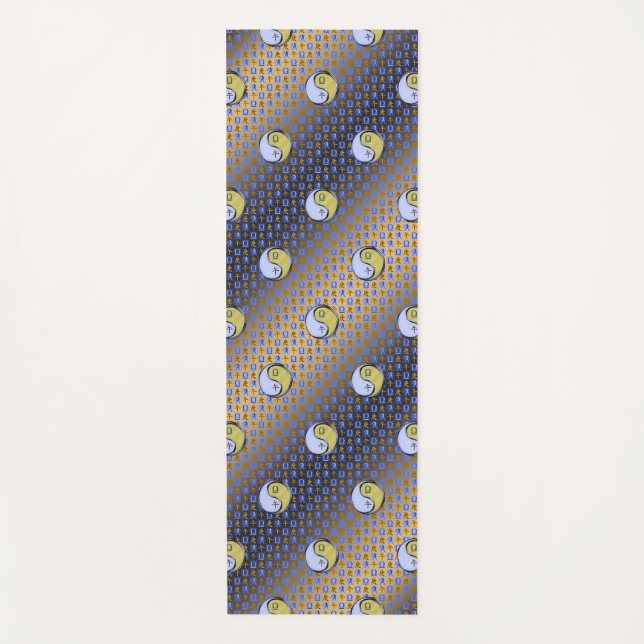 Tapete De Yoga Libra e Cavalo Metálico (Frente)