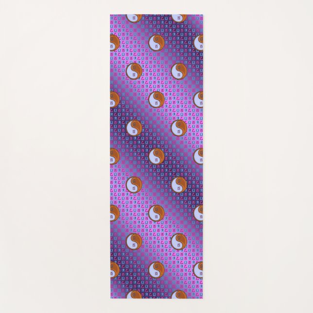 Tapete De Yoga Libra e Galo de Madeira (Frente)