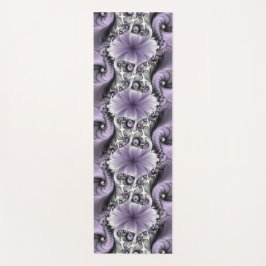Tapete De Yoga Lilac Illusion Abstrato Floral Fractal Art Fantasy
