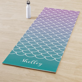 Tapete De Yoga Lilac Teal Gradient Sereia Fishscale