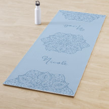 Lindo Mandala Azul Claro Com Nome Personalizado