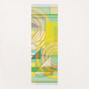 Tapete De Yoga Linha Geométrica Forma Yoga Mat