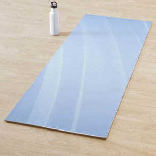 Tapete De Yoga Linhas Abstrato azuis minimalistas