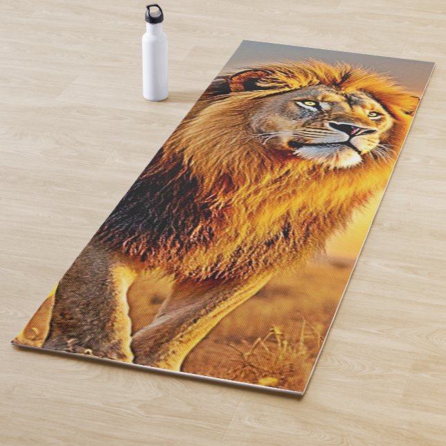 Tapete De Yoga Lion King Savanna Sunset Design (In Situ)