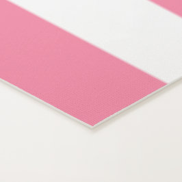Tapete de yoga listrado de rosa e branco