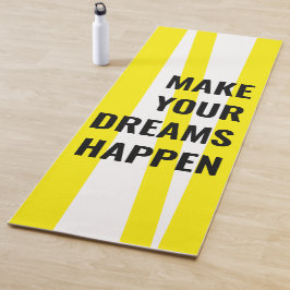 Tapete De Yoga Listras Amarelas Modernas e faça seu sonho acontec