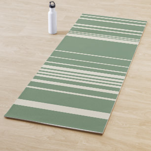 Tapete De Yoga Listras Complexas em Verde