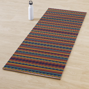 Tapete De Yoga Listras retrógradas e zigzag 1970