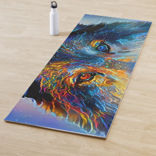 Tapete De Yoga Lobo Espírito Místico