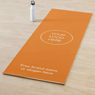 Tapete De Yoga Logótipo comercial Laranja Brilho Ioga Mat