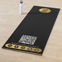 Logotipo comercial Mídia social Código QR Yoga Stu