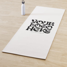 Tapete De Yoga Logotipo Empresarial Personalizado, Texto Simples 