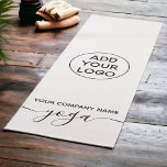 Tapete De Yoga logotipo moderno minimalista de yoga preto e branc<br><div class="desc">logotipo moderno minimalista de yoga preto e branco</div>