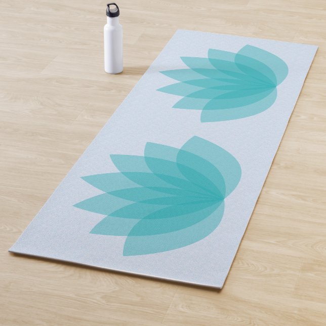 Tapete De Yoga Lotus Azul no Azul (In Situ)