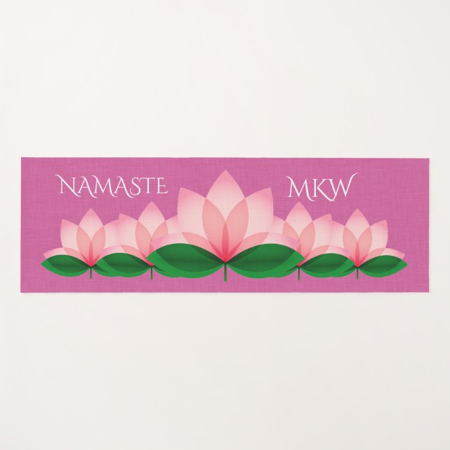 Tapete De Yoga Lotus Blossom Yoga Mat (Frente (Horizontal))