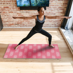Tapete De Yoga Lotus cor-de-rosa