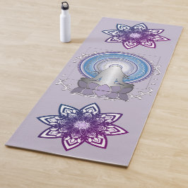 Tapete De Yoga Lotus e Mandala