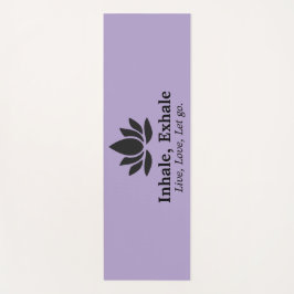 Tapete De Yoga Lotus Tranquilo: Inalar, Exalar Inspiração