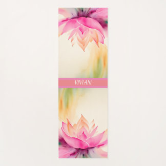 Tapete De Yoga Lotus Watercolor Abstrato Zen Design