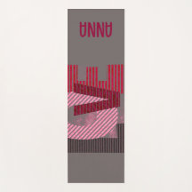 Love Geométrico Magenta - Letra Yoga Mat