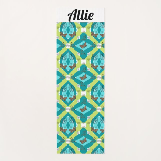 Tapete De Yoga Luxe green garden art (Frente)