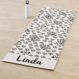 Tapete De Yoga Luxe modern animalprint be brave girl