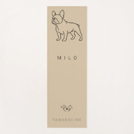 Tapete De Yoga Luxury French Bulldog Yoga Mat | Custom Pet Name