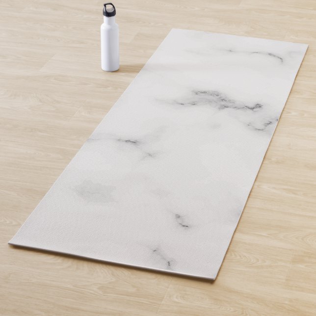 Tapete De Yoga Luxury white marble texture (In Situ)