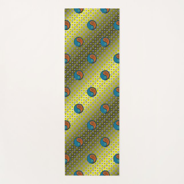 Tapete De Yoga Macaco cancer e madeira (Frente)