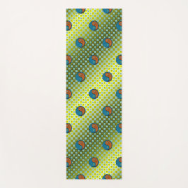 Tapete De Yoga Macaco peixes e madeira