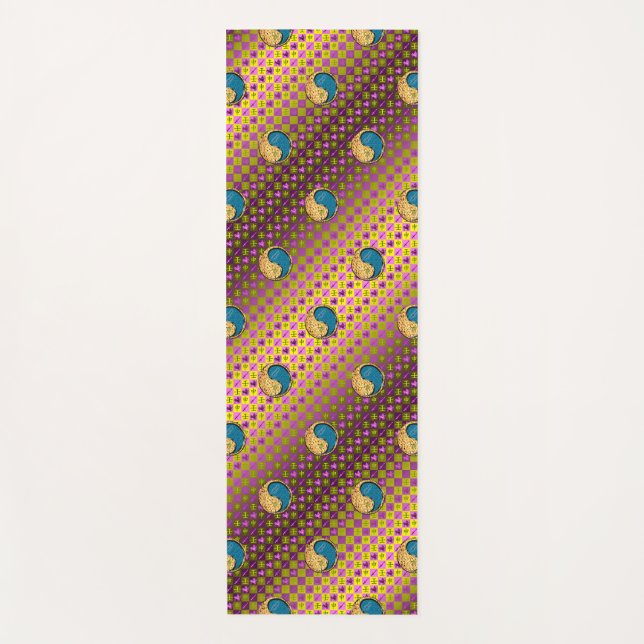 Tapete De Yoga Macaco Sagitário e Água (Frente)