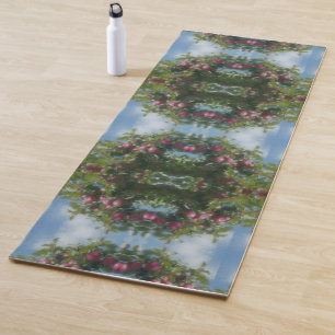 Tapete De Yoga Maçãs Vermelhas No Abstrato De Pintura Em Árvore