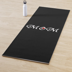 Tapete De Yoga Mãe com um Coração Vermelho