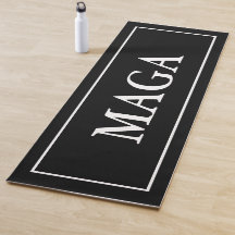 MAGA Yoga Mat Patriótico Negro