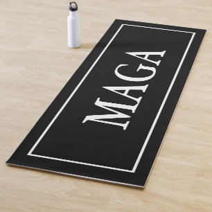 Tapete De Yoga MAGA Yoga Mat Patriótico Negro