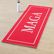 MAGA Yoga Mat Patriótico Vermelho