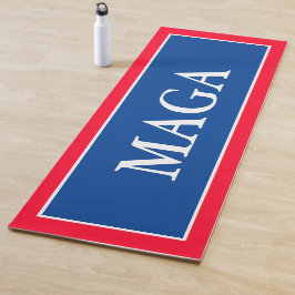 Tapete De Yoga MAGA Yoga Mat, Patriótico Vermelho e Branco Azul