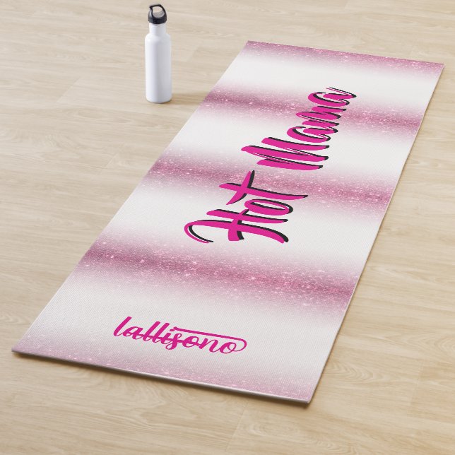 Tapete De Yoga Magical pink background name Personalized  (In Situ)