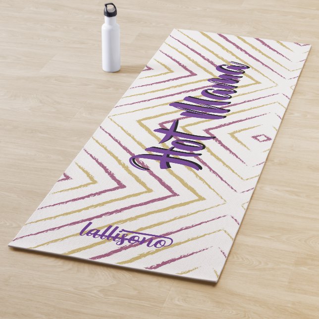 Tapete De Yoga Magical pink background name Personalized  (In Situ)
