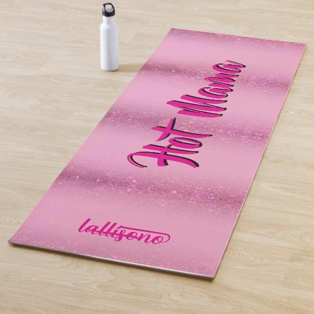 Tapete De Yoga Magical pink background name Personalized  (In Situ)