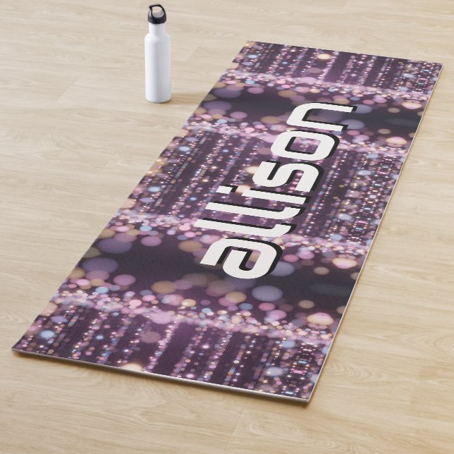 Tapete De Yoga Magical pink background name Personalized  (In Situ)