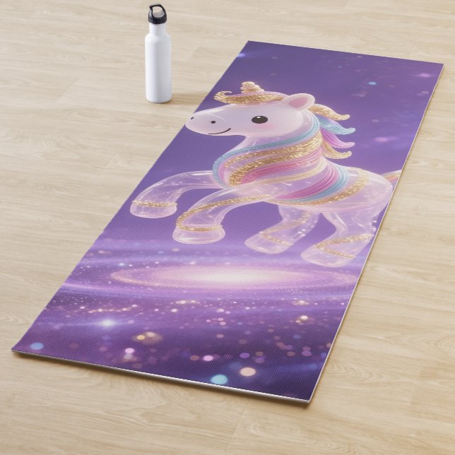 Tapete De Yoga Magical Rainbow Unicorn  Personalized  (In Situ)