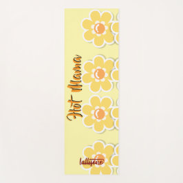Tapete De Yoga Magical yellow background name Personalized 