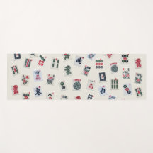 MahJong azulejo fotografia sobre fundo do crachá