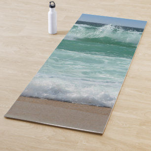 Tapete De Yoga Malhação Praia Ondas do Mar ao Lado Trendy Yoga M