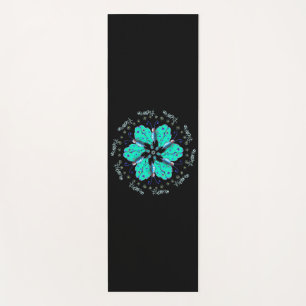 Tapete De Yoga Mandala azul-borboleta-azul-flutter