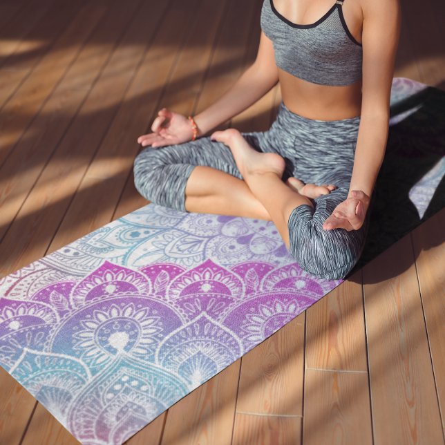 Tapete De Yoga Mandala Bliss Colorful (Criador carregado)