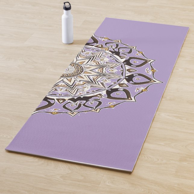 Tapete De Yoga Mandala Celestial Moderno | Trendy Boho Espiritual (In Situ)